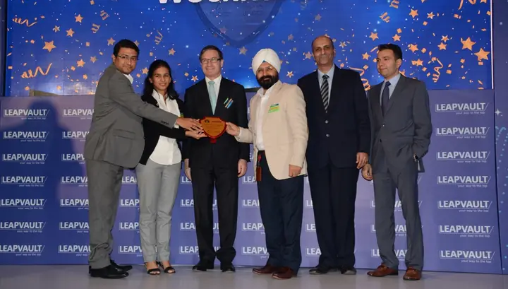 On stage at Wockhardt’s LeapVault